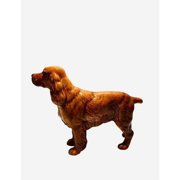 Vintage Beswick England Red Cocker Spaniel Porcelain Dog Figure - Picture 3 of 7